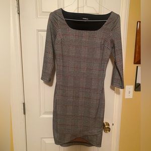 Express Plaid Business Dress